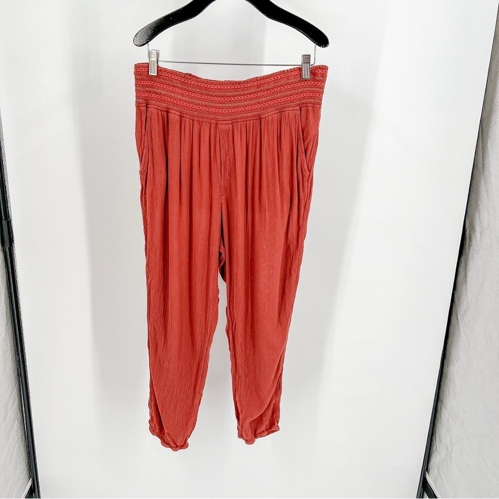 Anthropologie ett twa Harem Pants Boho Pull On Elastic Waist Women